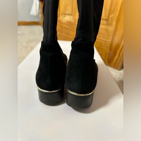 Calvin Klein Cylan Riding Boots size 7.5 with neoprene back - Picture 4 of 7